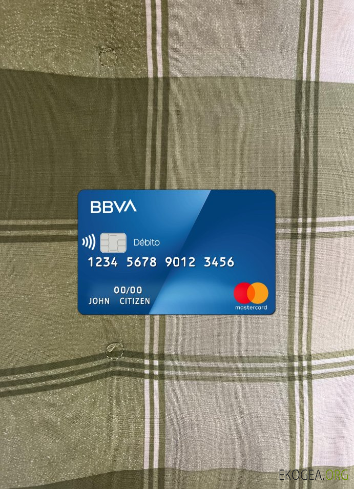 Argentine BBVA bank mastercard photolook recto